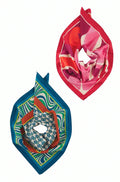 Çok Renkli Desenli 50*50 cm 2’li Paket Fular Aksesuar