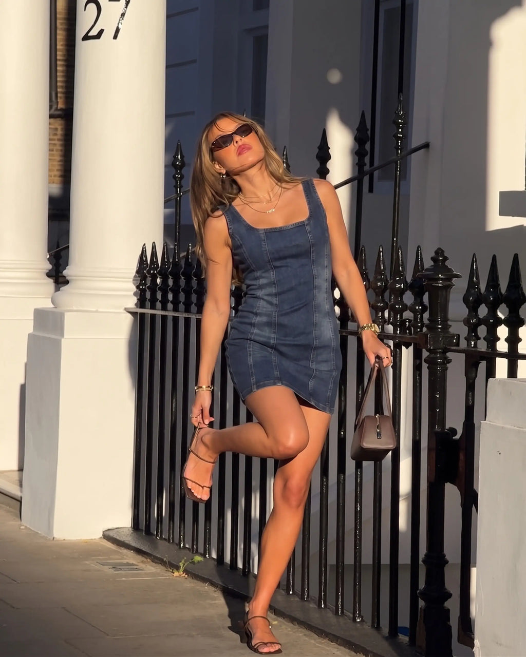 Denim Görünümlü Elbise | Şık Günlük & Casual Elbise
