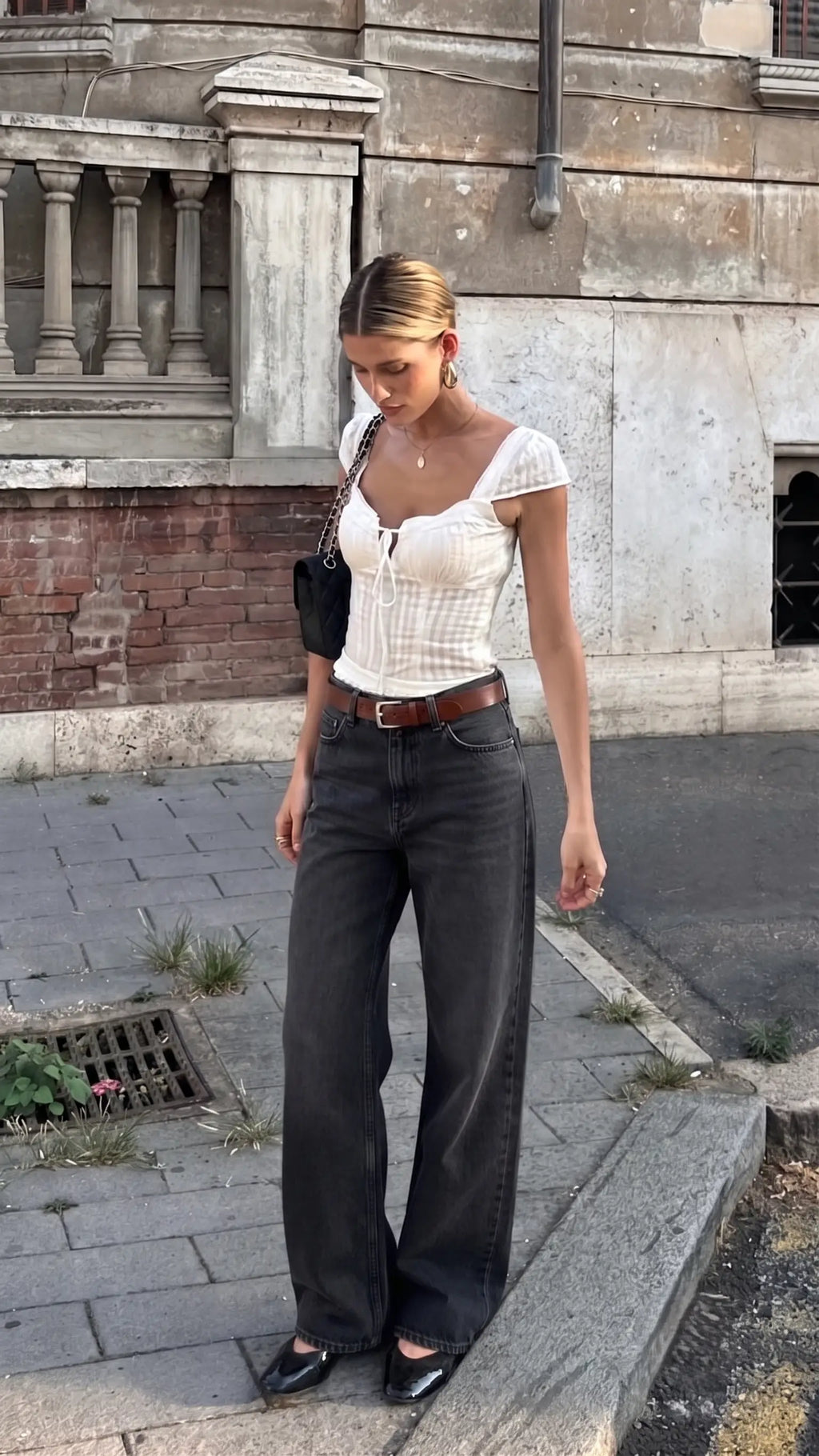Siyah More Jean