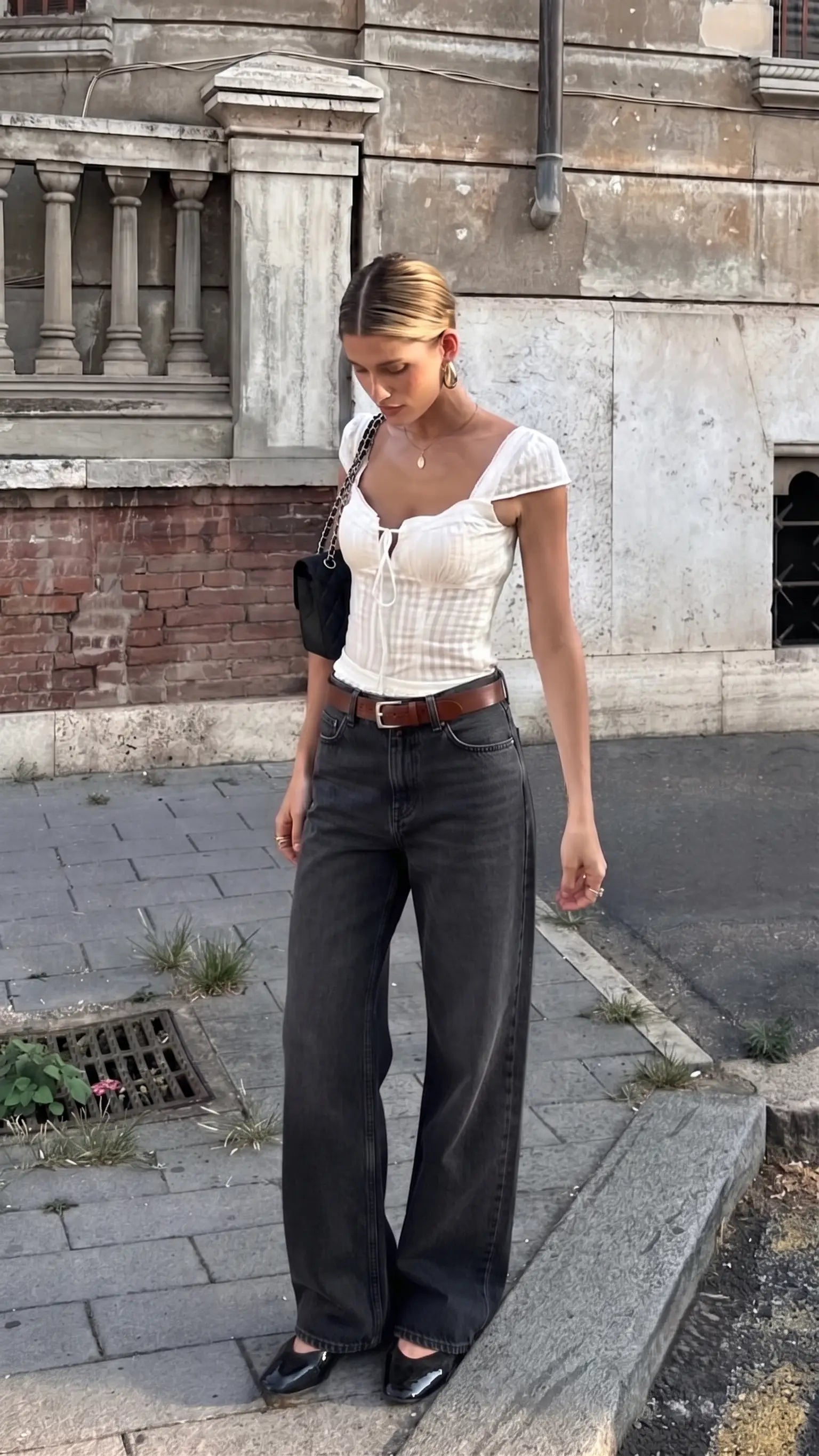 Siyah More Jean
