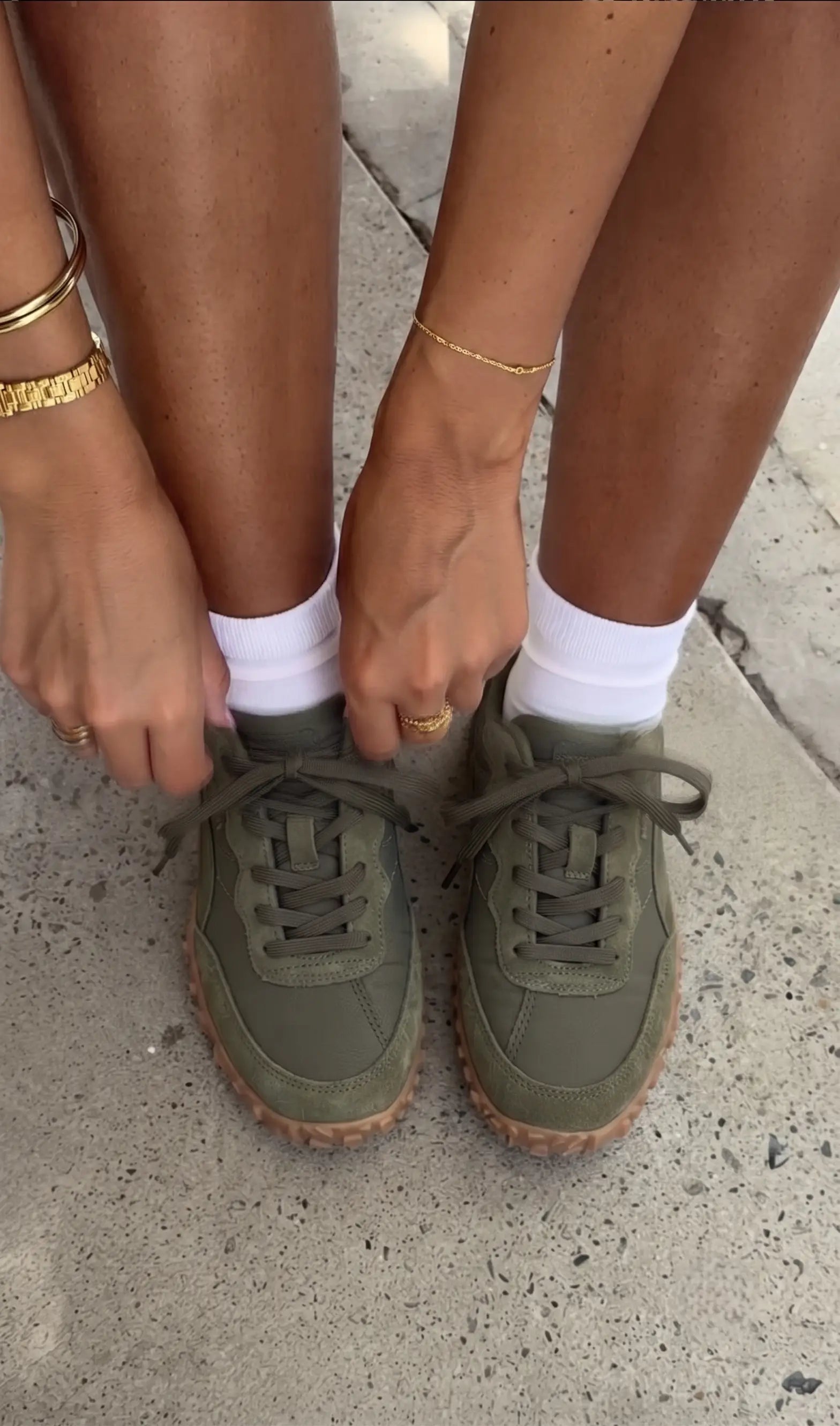Urban Olive Günlük Sneaker | Kadın
